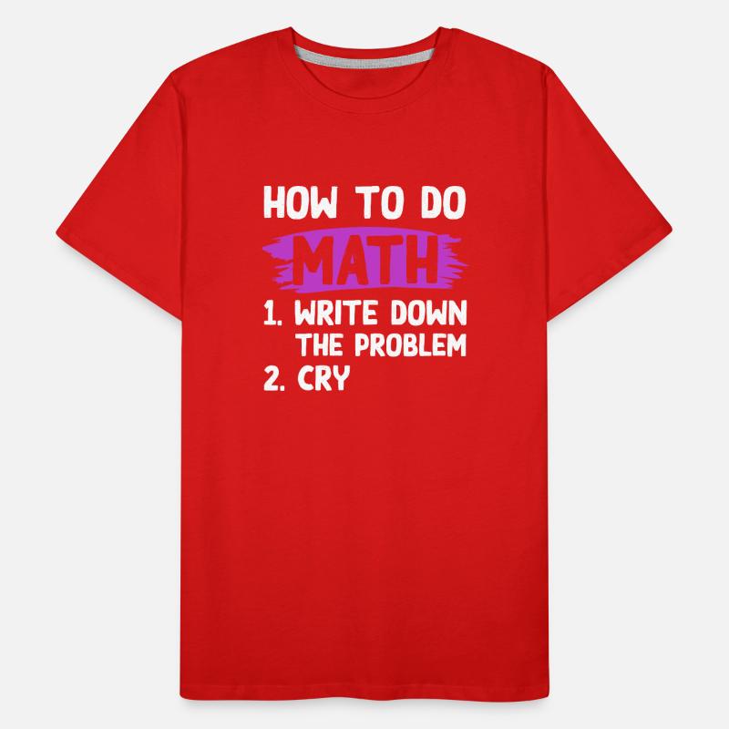 mathematik problem Männer Premium Bio T-Shirt