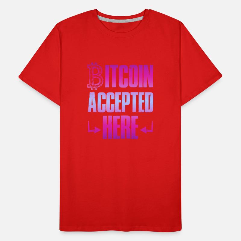 bitcoin accepté T-shirt bio Premium Homme