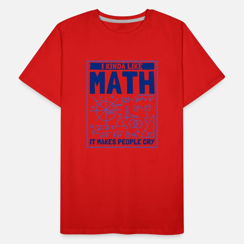 Math Mathematics Science Math Gift Men's Premium Organic T-Shirt