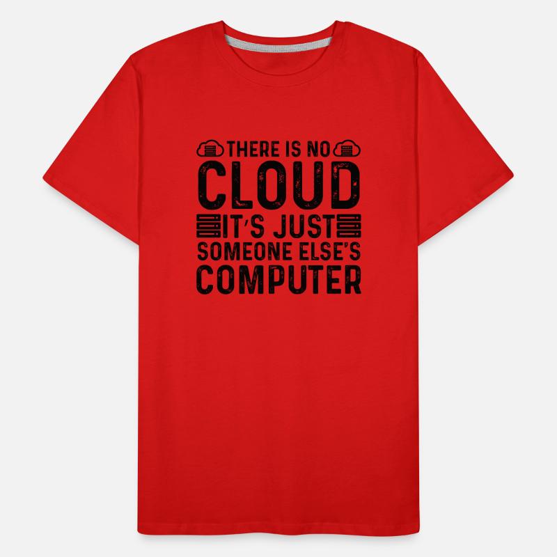 Cloud Programmierer Informatiker IoT Cybersecurity Männer Premium Bio T-Shirt
