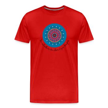 Soul colours - Men's Premium Organic T-Shirt - red - Front - Damien (186cm)