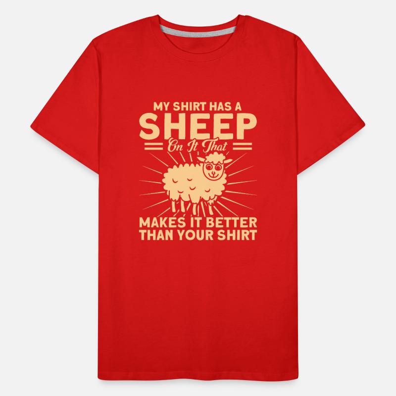 Élevage de moutons Élevage Élevage Mouton Cadeau T-shirt bio Premium Homme