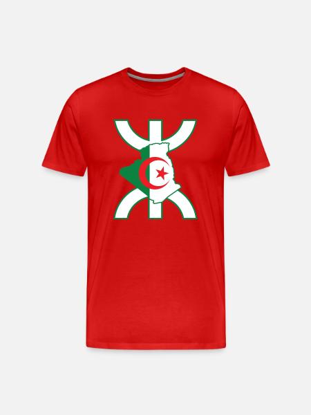 Algerian flag - Z Imazighen - Men's Premium Organic T-Shirt - red