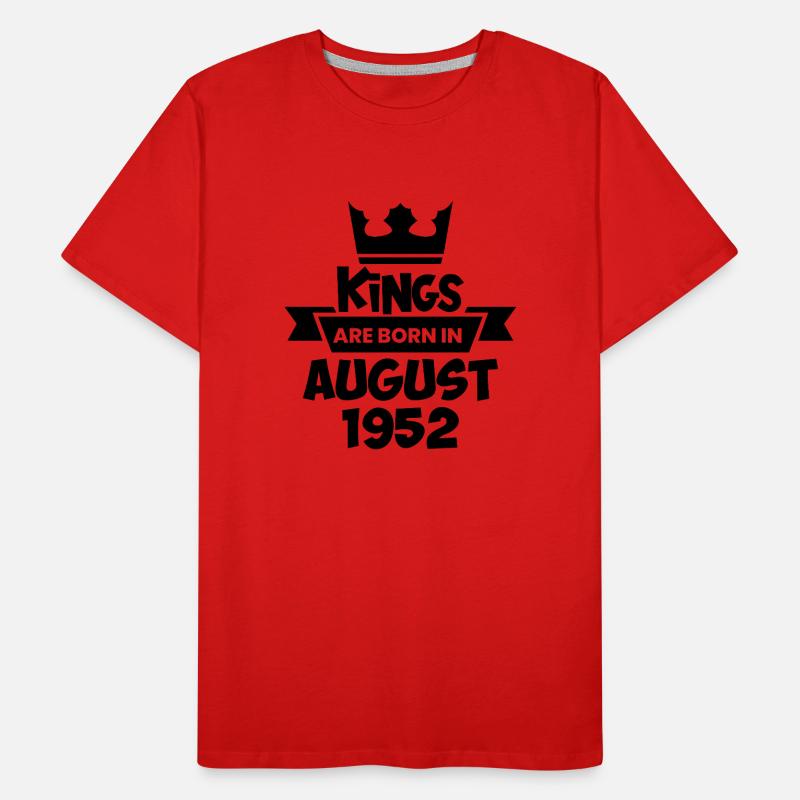 August 1952 - 70. Geburtstag Geschenk. Awesome. Männer Premium Bio T-Shirt