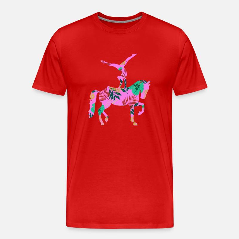 Voltigieren - Männer Premium Bio T-Shirt - Rot