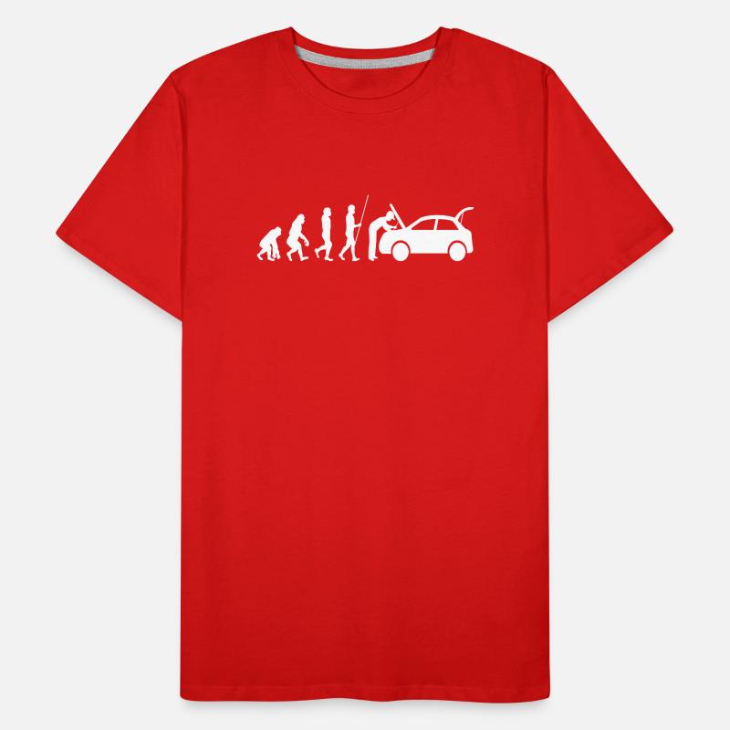 Évolution de la mécanique automobile T-shirt bio Premium Homme