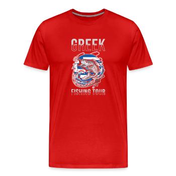 Angel Tour Griechisch - Männer Premium Bio T-Shirt - Rot - Vorne - Damien (186cm)
