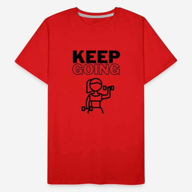 Keep Going Männer Premium Bio T-Shirt