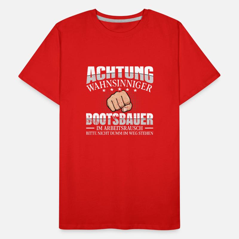 Bootsbauer Schiffsbauer Männer Premium Bio T-Shirt