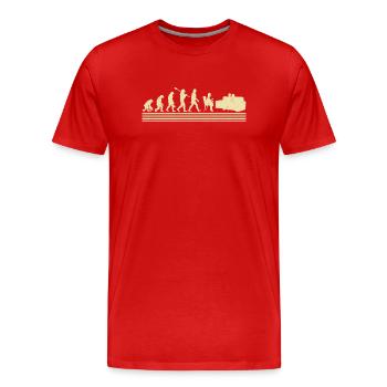 Développement du thérapeute familial - T-shirt bio Premium Homme - rouge - Devant - Damien (186cm)