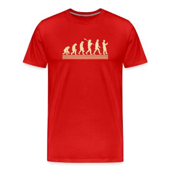 Développement du gestionnaire de site - T-shirt bio Premium Homme - rouge - Devant - Damien (186cm)
