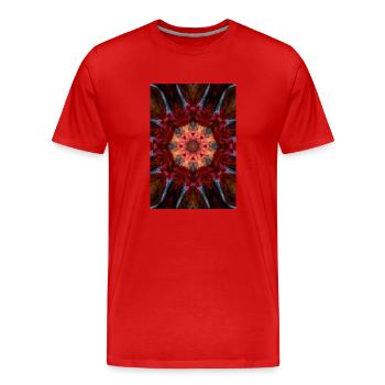 Red Kaleidoscope - T-shirt bio Premium Homme - rouge - Devant - Damien (186cm)