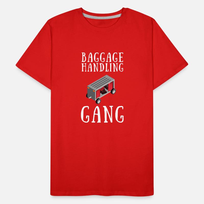 Baggage Handler Airfield Airport Worker Men's Premium Organic T-Shirt