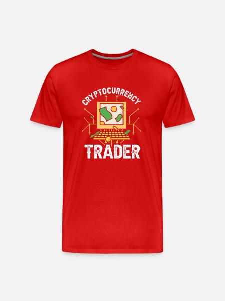 Cryptocurrency Trader Crypto Trader Crypto - Men's Premium Organic T-Shirt - red