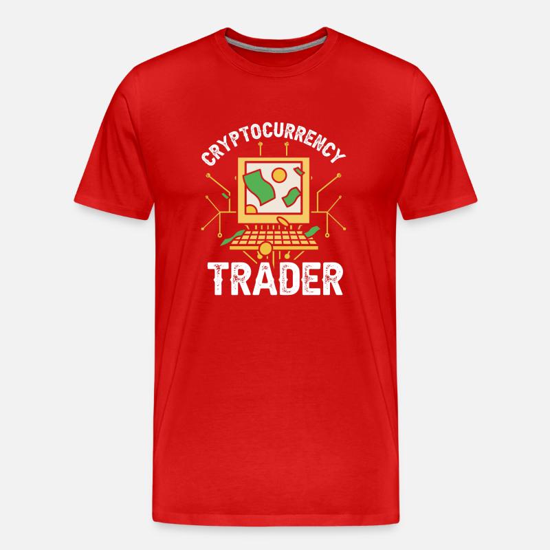 Kryptowährungs Händler Crypto Trader Krypto - Männer Premium Bio T-Shirt - Rot