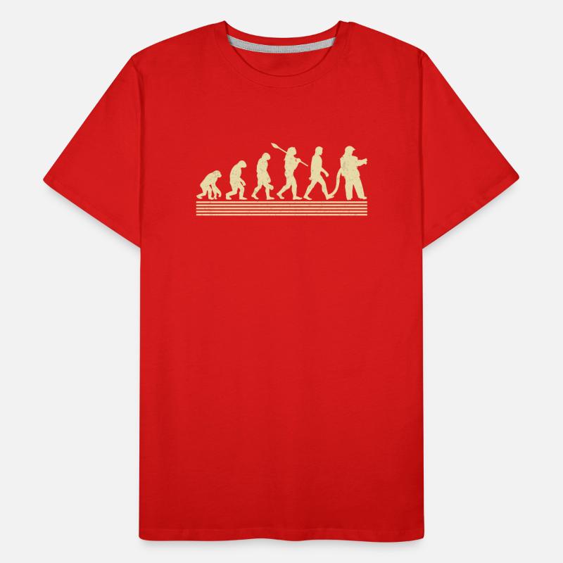 Évolution des pompiers T-shirt bio Premium Homme
