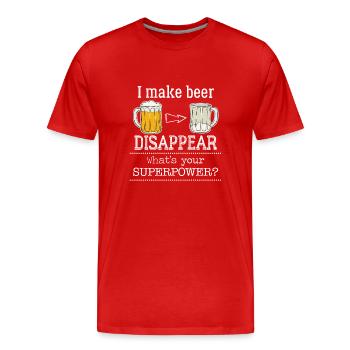 Beer Beer Alcohol Beer Garden Shakespeare - Men's Premium Organic T-Shirt - red - Front - Damien (186cm)