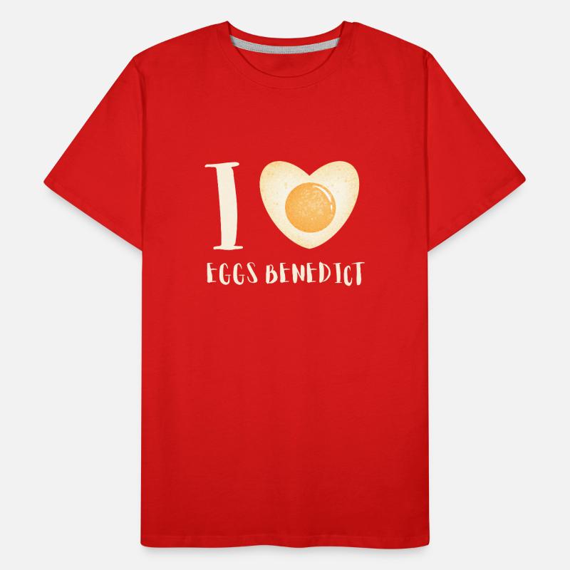 Oeufs Bénédicte Omelettee Petit Déjeuner Brunch T-shirt bio Premium Homme