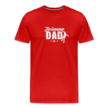 Tyrolienne Papa Sport Tyrolienne Dictons Tyrolienne - T-shirt bio Premium Homme - rouge - Devant - Damien (186cm)