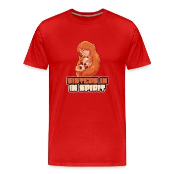 Redhead Ginger Red Haired Funny Ginger Hair Fox - Männer Premium Bio T-Shirt - Rot - Vorne - Damien (186cm)