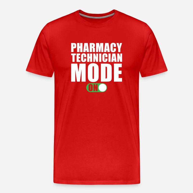 Pharmazeutisch technischer Modus An - Männer Premium Bio T-Shirt - Rot