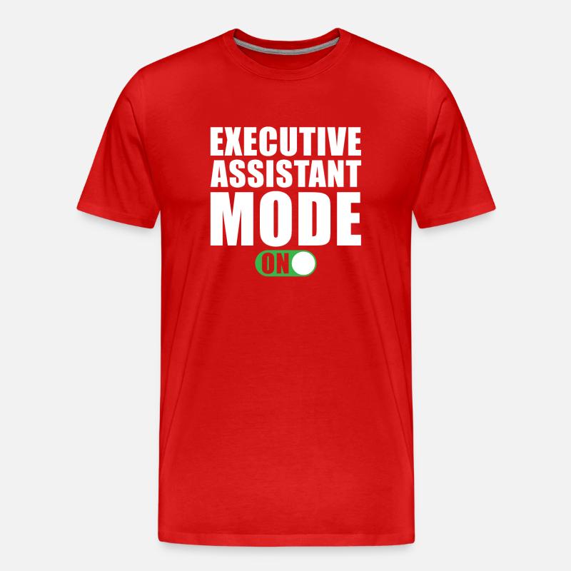 Assistentin Der Geschäftsleitung Modus An - Männer Premium Bio T-Shirt - Rot