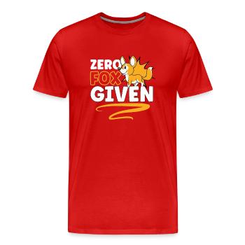 Fox lovers Foxes Love red fox Cuter - Men's Premium Organic T-Shirt - red - Front - Damien (186cm)