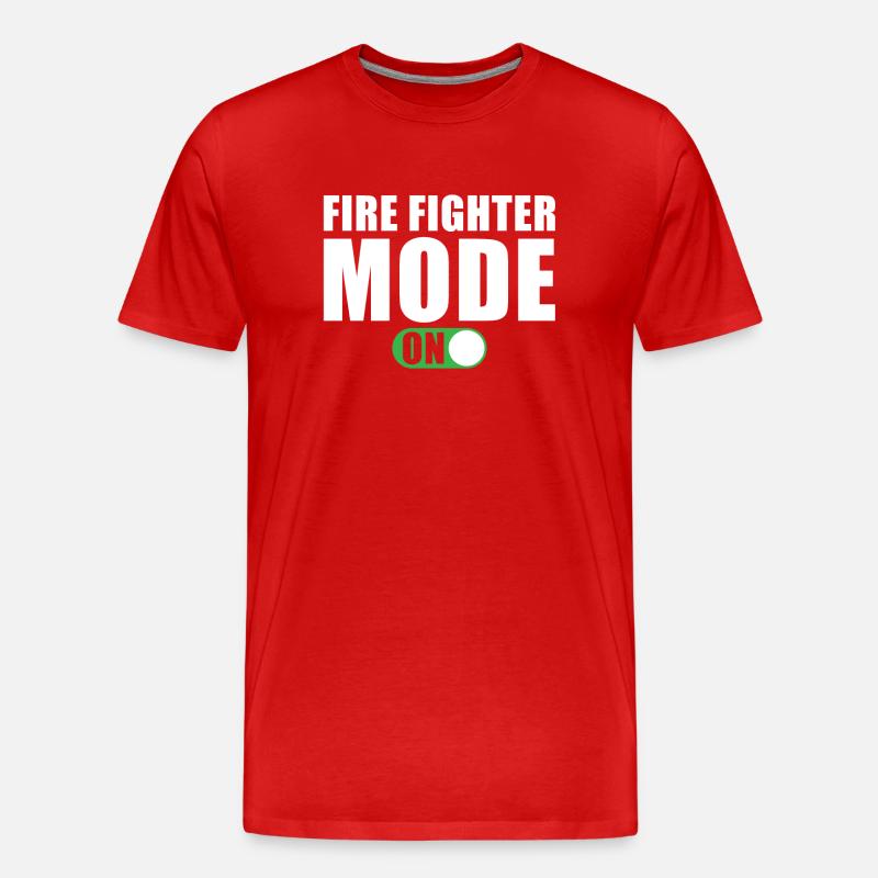Mode pompier activé - T-shirt bio Premium Homme - rouge