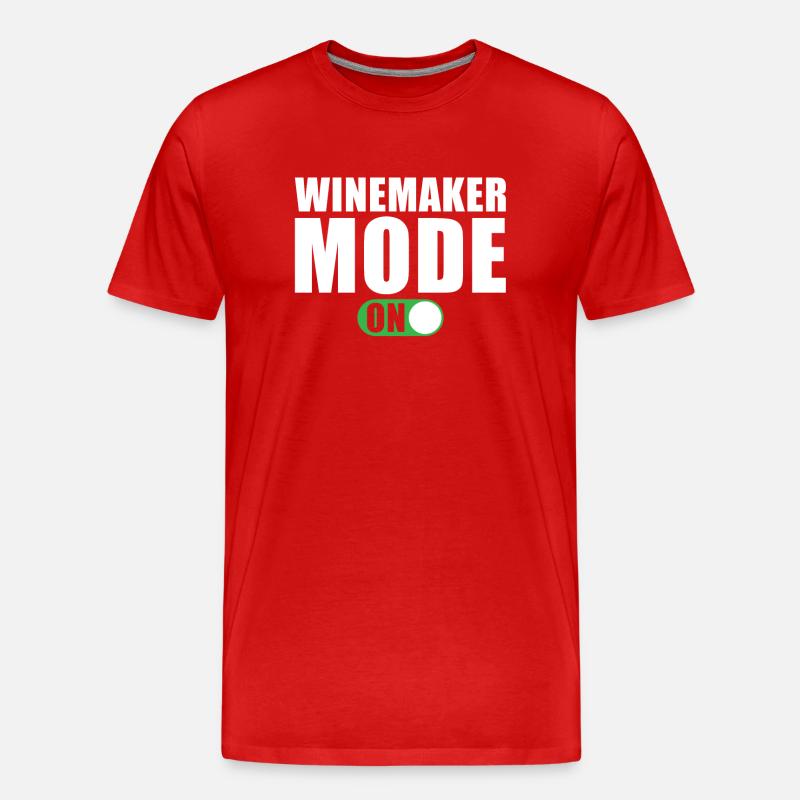 Winzer modus Ein - Männer Premium Bio T-Shirt - Rot