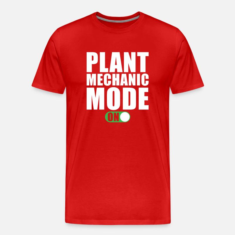 Anlagenmechaniker Modus Ein - Männer Premium Bio T-Shirt - Rot