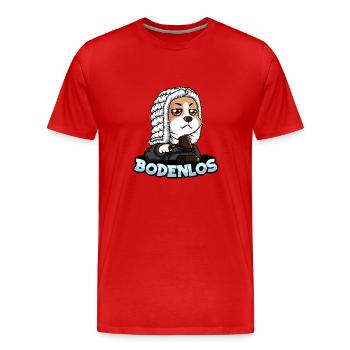 Bodenlos - Männer Premium Bio T-Shirt - Rot - Vorne - Damien (186cm)