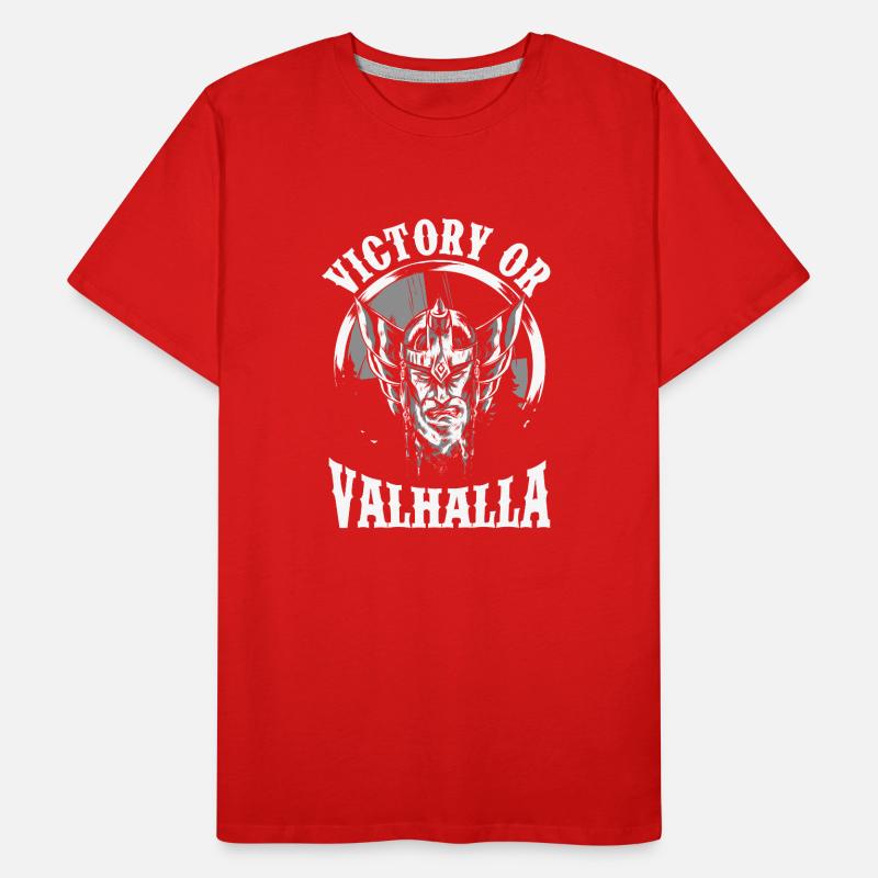 Sieg Oder Walhalla wikinger Männer Premium Bio T-Shirt