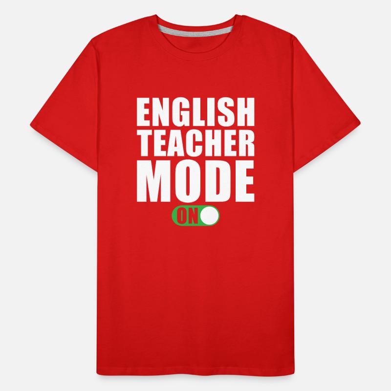Mode professeur d’anglais activé T-shirt bio Premium Homme