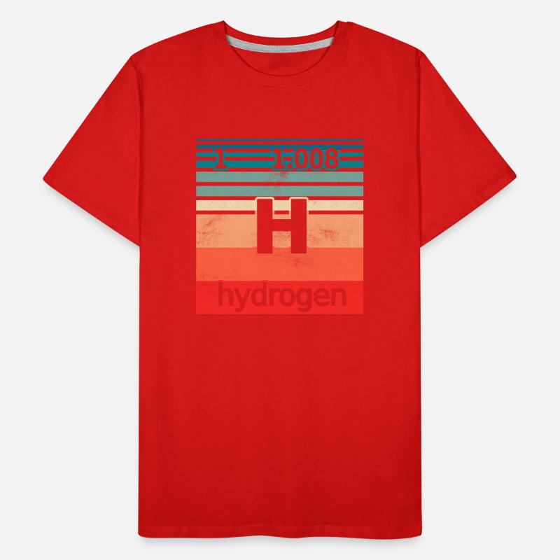 Hydrogène Hydrogène Élément Energie T-shirt bio Premium Homme