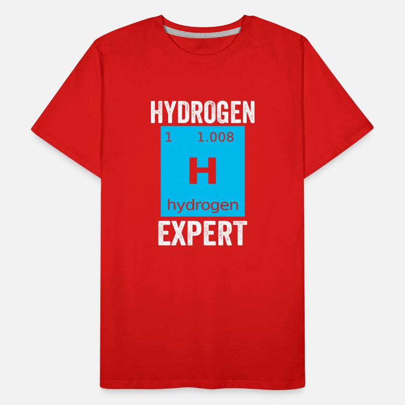 Hydrogène Expert Élément Energie Hydrogène T-shirt bio Premium Homme