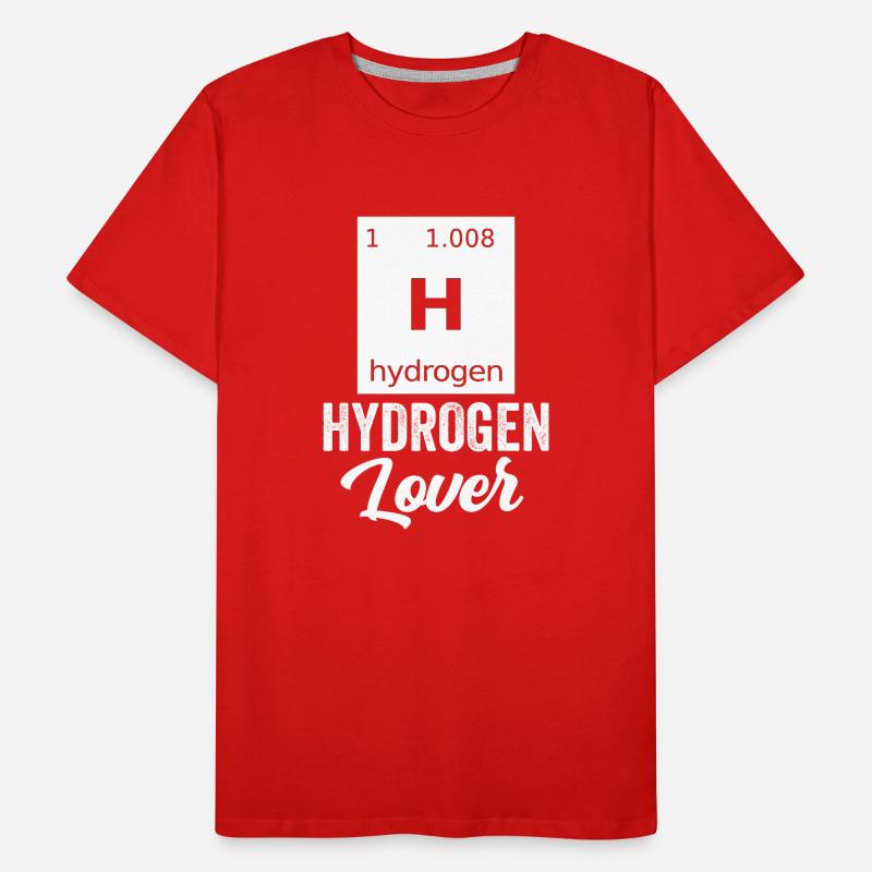 Hydrogen Lover Element Énergie hydrogène T-shirt bio Premium Homme