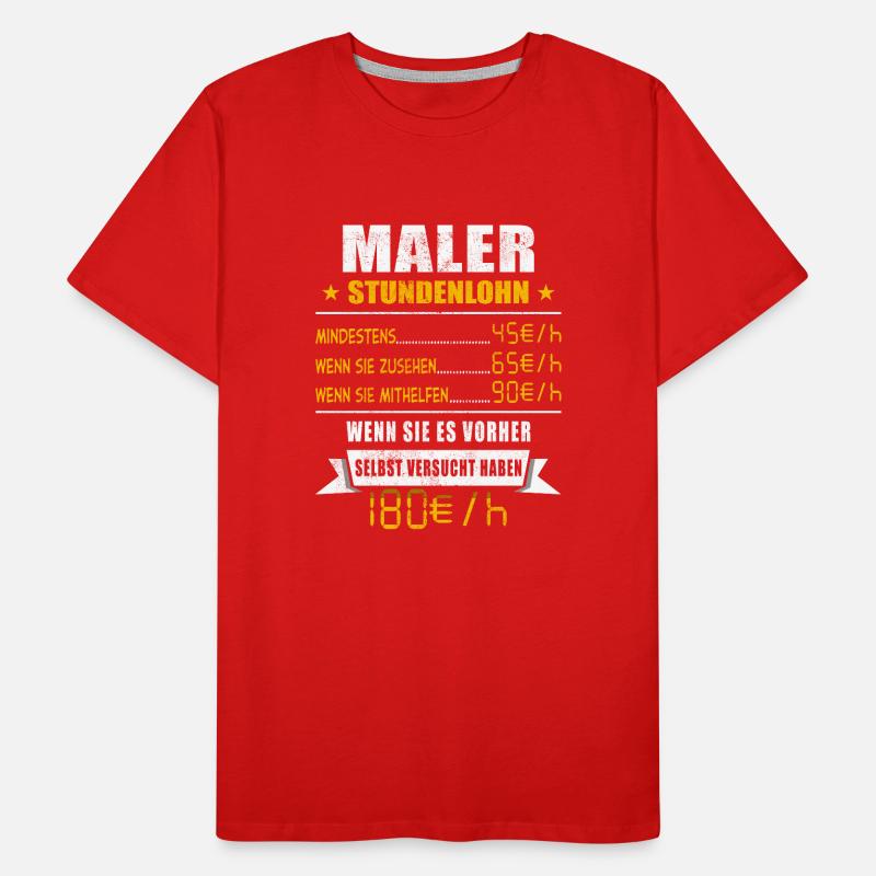 Maler Männer Premium Bio T-Shirt