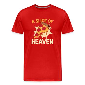 A Slice of Heaven Pizza Lovers Italien - T-shirt bio Premium Homme - rouge - Devant - Damien (186cm)