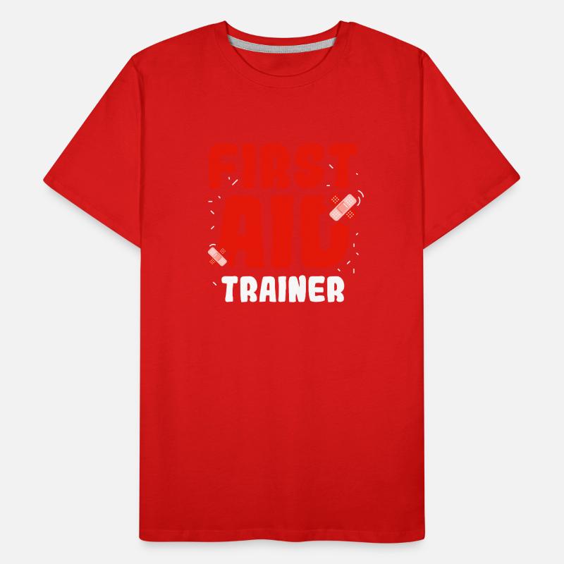 First Aid Instructor Immediate Measures Course Teacher Men's Premium Organic T-Shirt