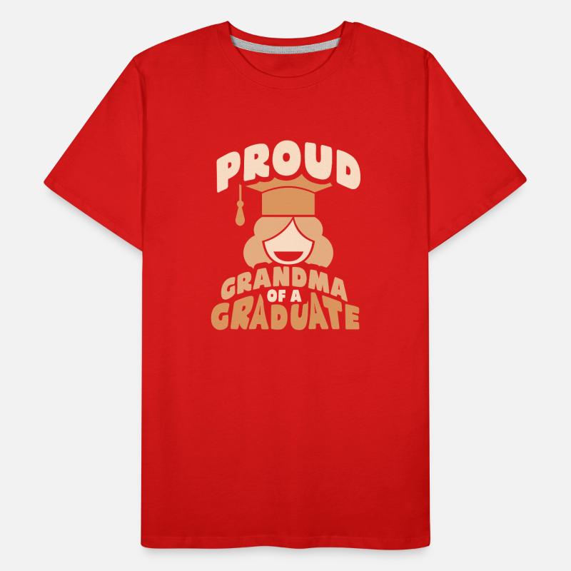 Stolze Großmutter Eines Absolventen Absolvent Männer Premium Bio T-Shirt