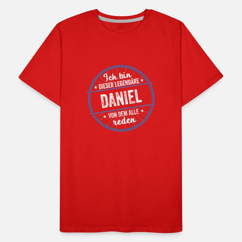Ich bin dieser legendärer Daniel Name Männer Premium Bio T-Shirt