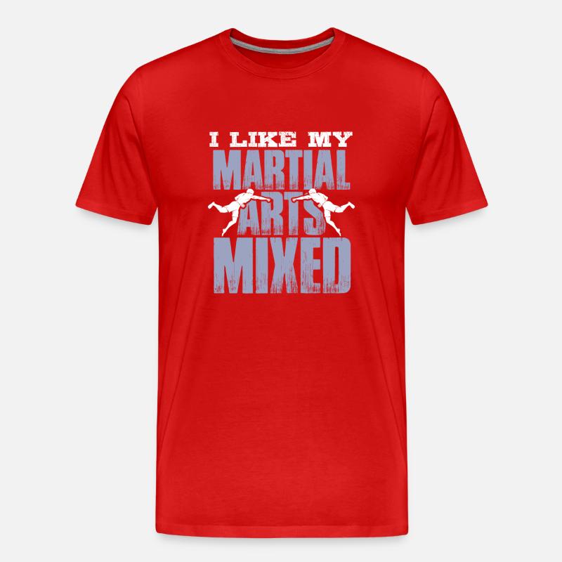 martial arts mixed mma - Männer Premium Bio T-Shirt - Rot