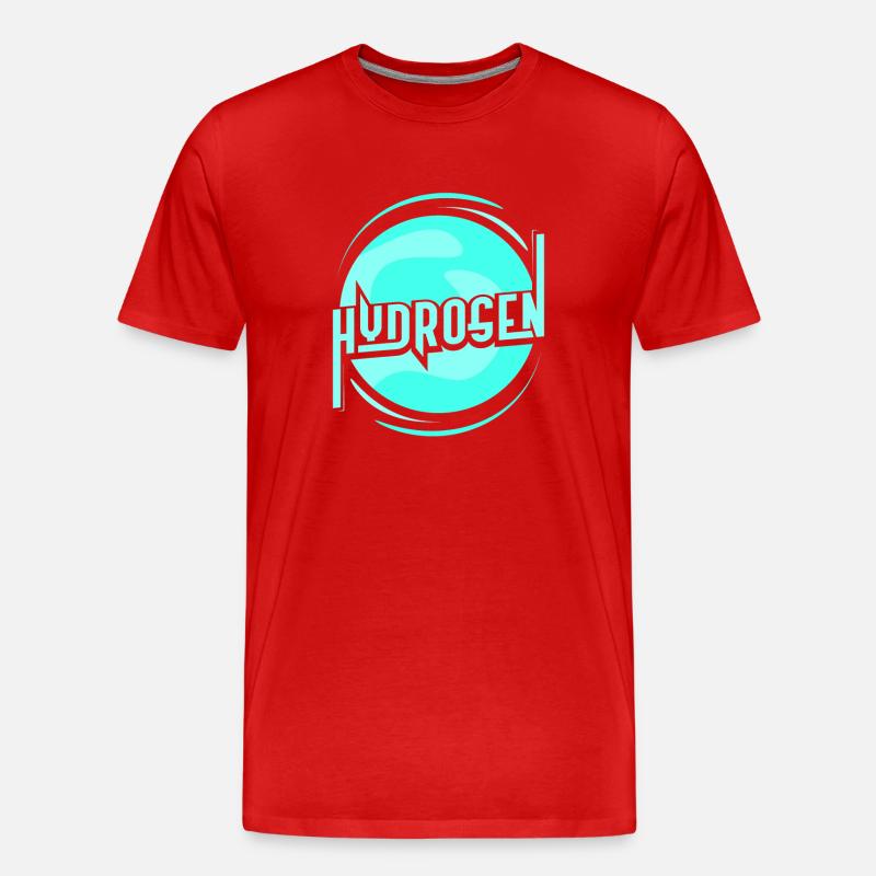 Hydrogène Energie Élément Hydrogène - T-shirt bio Premium Homme - rouge