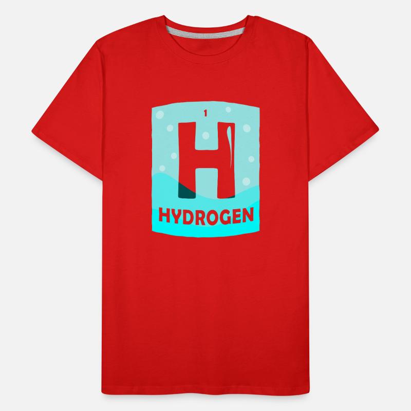 Hydrogène Énergie Hydrogène Élément T-shirt bio Premium Homme