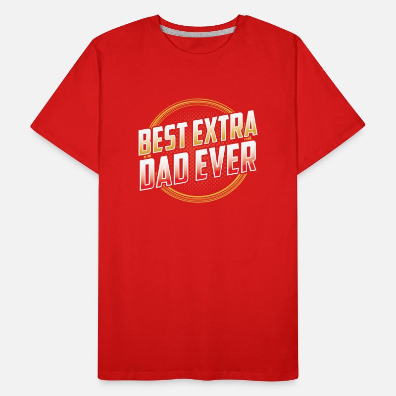 Bester Extra Papa Aller Zeiten Stepdad Stiefvater Männer Premium Bio T-Shirt