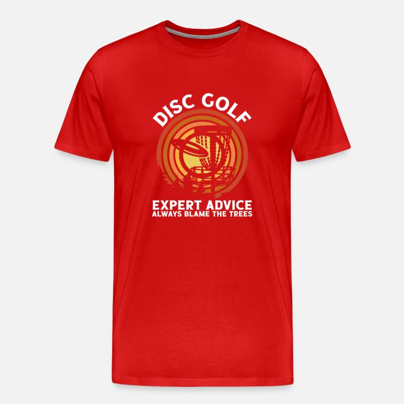 Experte Für Discgolf - Männer Premium Bio T-Shirt - Rot
