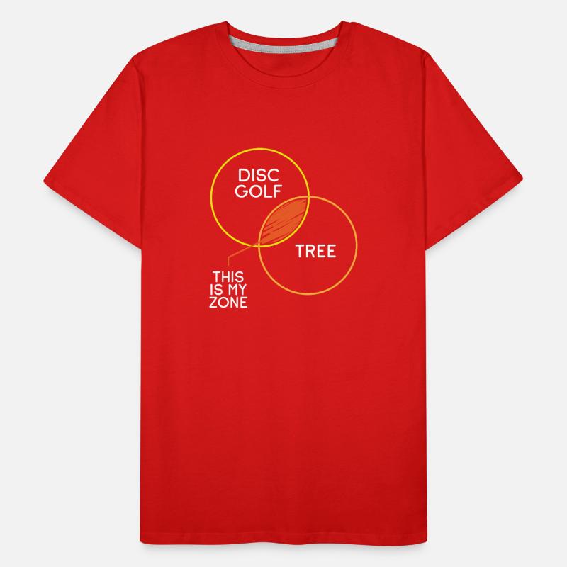 Disc Golf And Tree Zone Men's Premium Organic T-Shirt