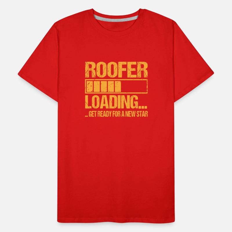 Roofer loading Roofer Training Men's Premium Organic T-Shirt