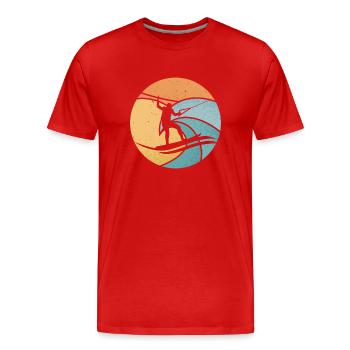 Ski nautique Sports nautiques Ski nautique Ski nautique - T-shirt bio Premium Homme - rouge - Devant - Damien (186cm)