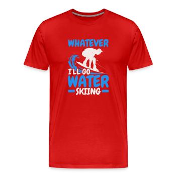 Je fais du ski nautique Ski nautique - T-shirt bio Premium Homme - rouge - Devant - Damien (186cm)